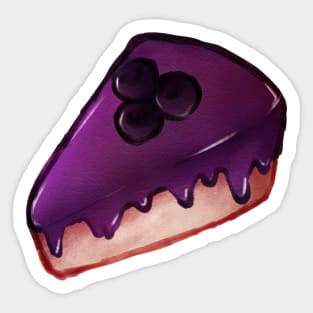 blueberry jam with blueberry fruit cake Sticker